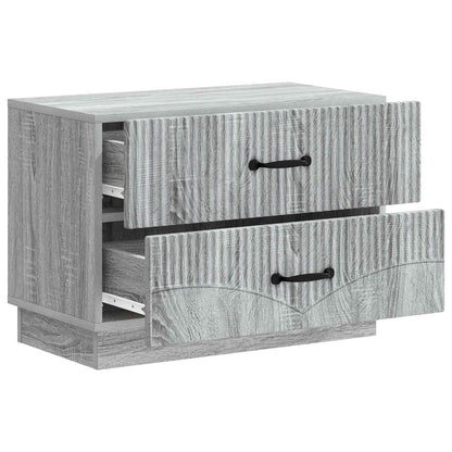 Bedside Cabinet Grey Sonoma 62 x 34.5 x 44.5 cm Engineered Wood