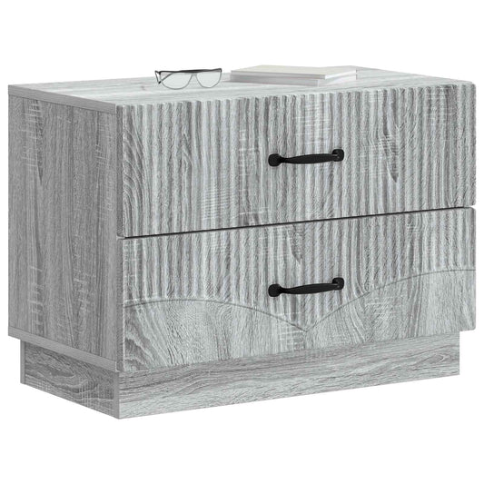 Bedside Cabinet Grey Sonoma 62 x 34.5 x 44.5 cm Engineered Wood
