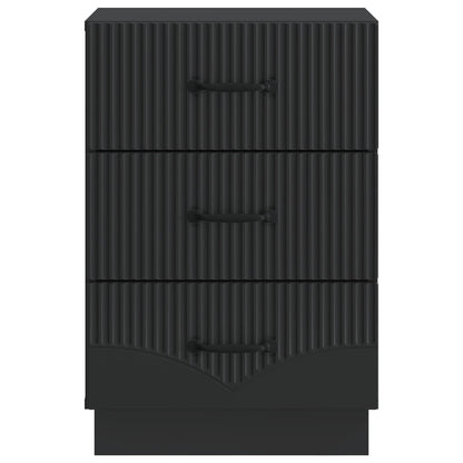 Bedside Cabinet Black 43 x 41 x 63.5 cm Engineered Wood