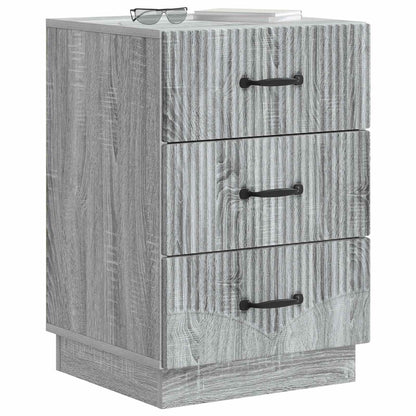 Bedside Cabinet Grey Sonoma 43 x 41 x 63.5 cm Engineered Wood