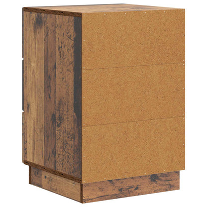 Bedside Cabinet Old Wood 43 x 41 x 63.5 cm Engineered Wood
