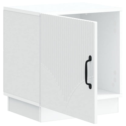 Bedside Table White 43 x 34.5 x 47 cm Engineered Wood