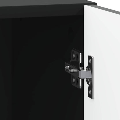 Bedside Table 2 pcs Black 43 x 34.5 x 47 cm Engineered Wood