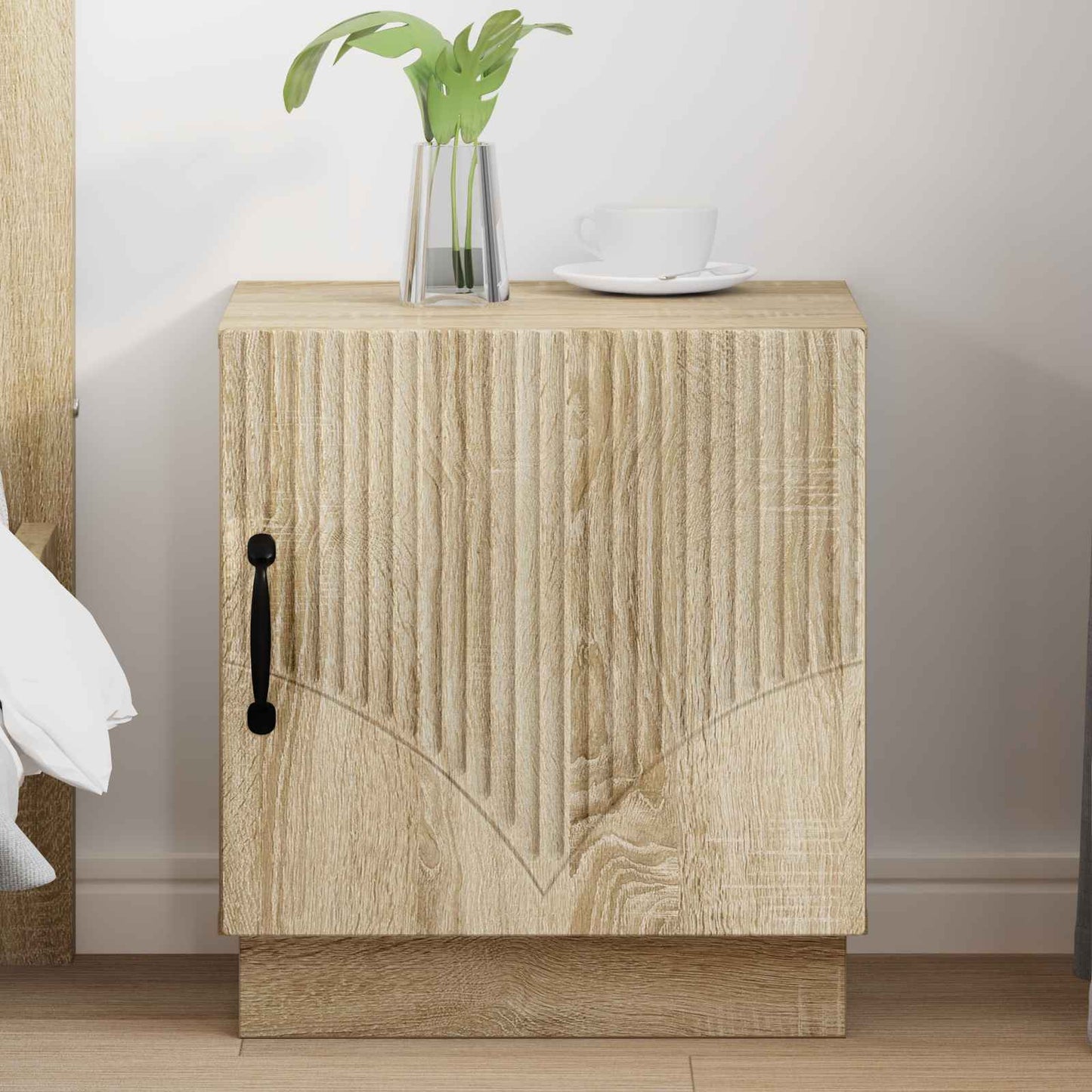 Bedside Table Sonoma Oak 43 x 34.5 x 47 cm Engineered Wood
