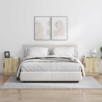 Bedside Table 2 pcs Sonoma Oak 43 x 34.5 x 47 cm