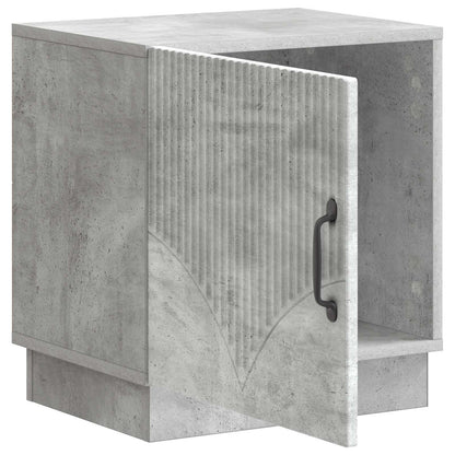 Bedside Table 2 pcs Concerte Grey 43 x 34.5 x 47 cm