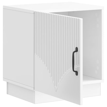 Bedside Table 2 pcs High Gloss White 43 x 34.5 x 47 cm