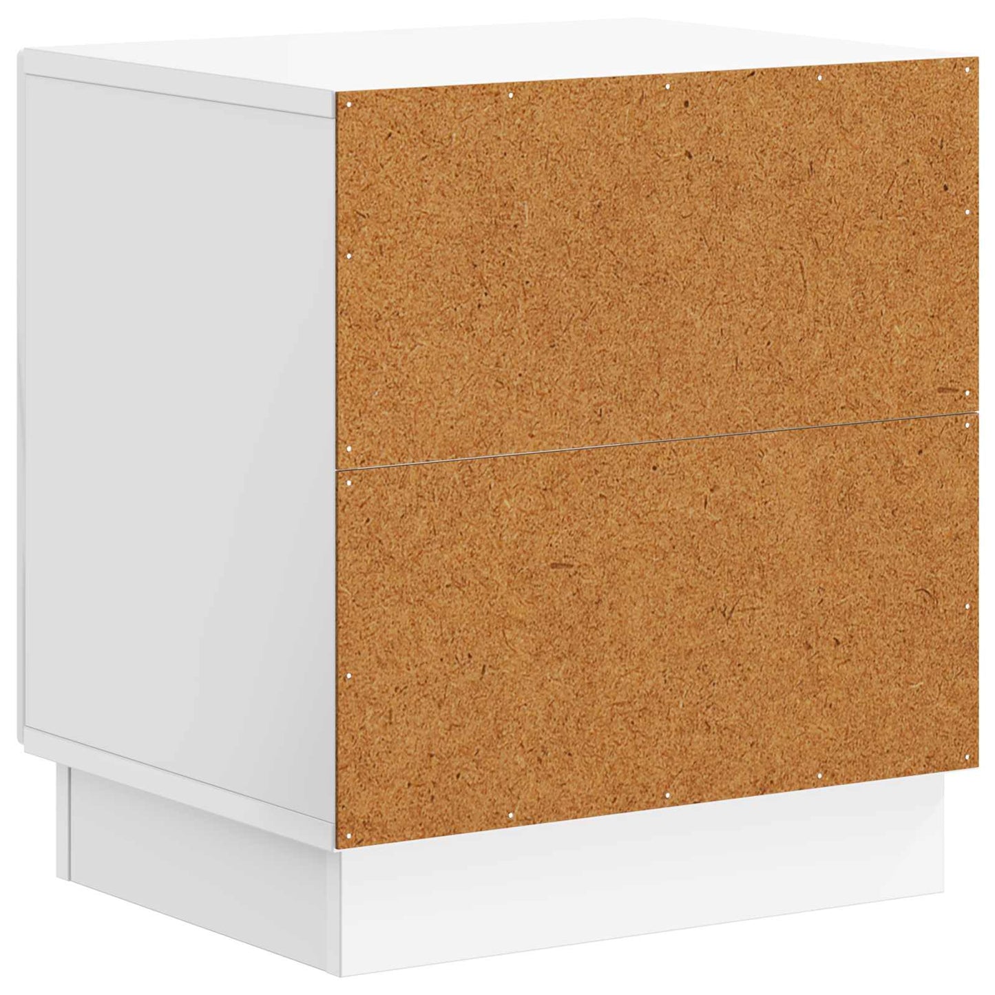 Bedside Table 2 pcs High Gloss White 43 x 34.5 x 47 cm