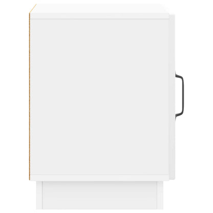 Bedside Table 2 pcs High Gloss White 43 x 34.5 x 47 cm