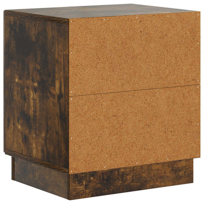 Bedside Table 2 pcs Smoked Oak 43 x 34.5 x 47 cm
