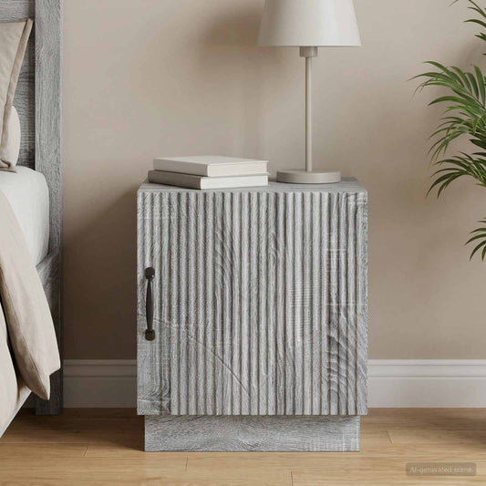 Bedside Table Grey Sonoma 43 x 34.5 x 47 cm Engineered Wood