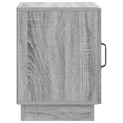 Bedside Table Grey Sonoma 43 x 34.5 x 47 cm Engineered Wood