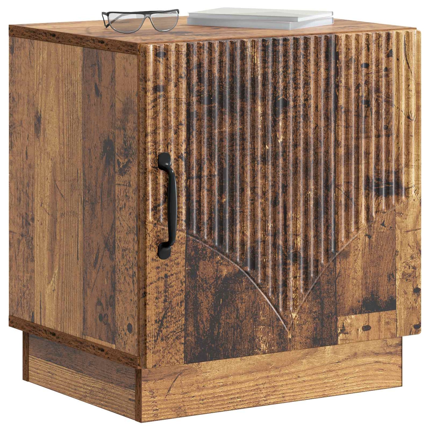 Bedside Table Old Wood 43 x 34.5 x 47 cm Engineered Wood