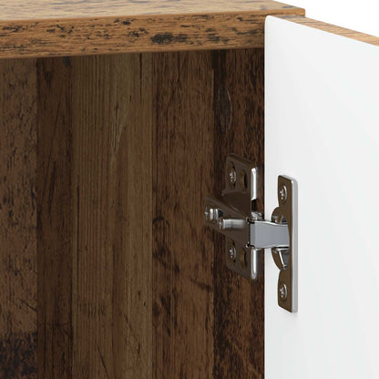 Bedside Table 2 pcs Old Wood 43 x 34.5 x 47 cm Engineered Wood
