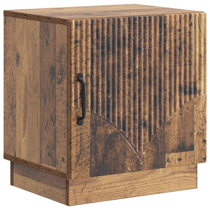 Bedside Table 2 pcs Old Wood 43 x 34.5 x 47 cm Engineered Wood