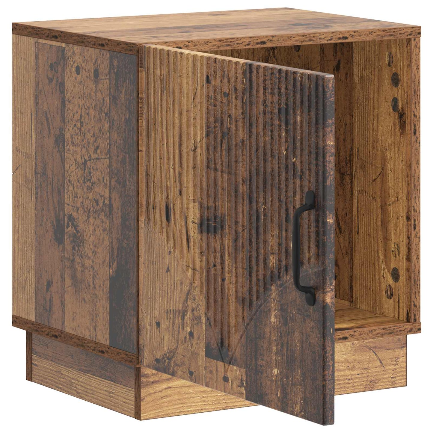 Bedside Table 2 pcs Old Wood 43 x 34.5 x 47 cm Engineered Wood