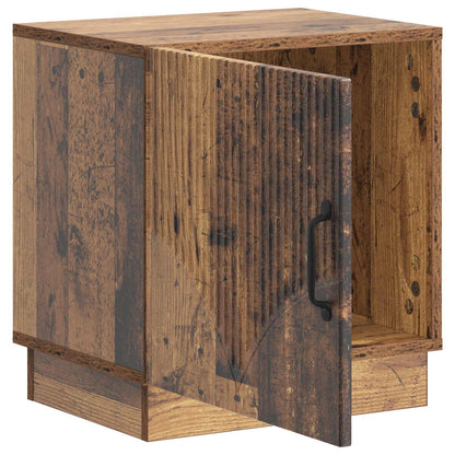 Bedside Table 2 pcs Old Wood 43 x 34.5 x 47 cm Engineered Wood