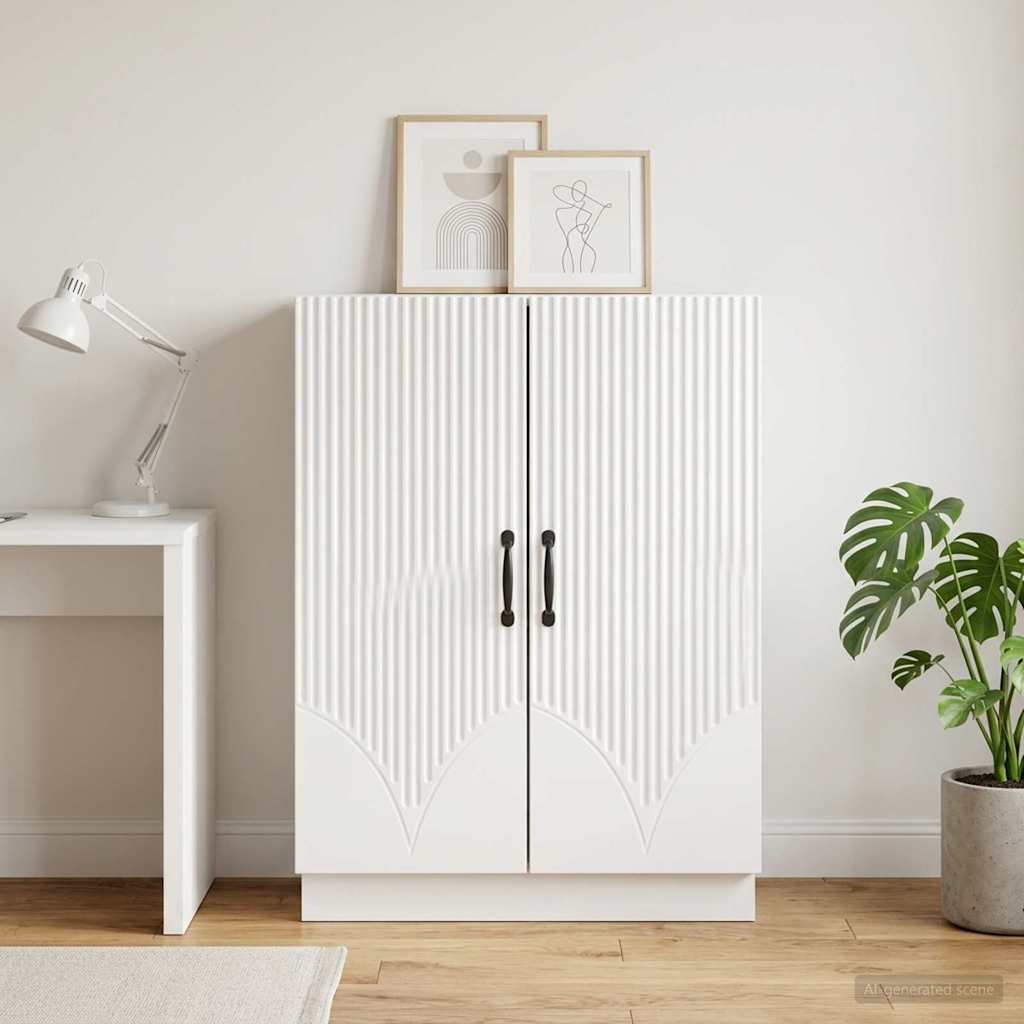 Sideboard White 66 x 34.5 x 87 cm Engineered Wood