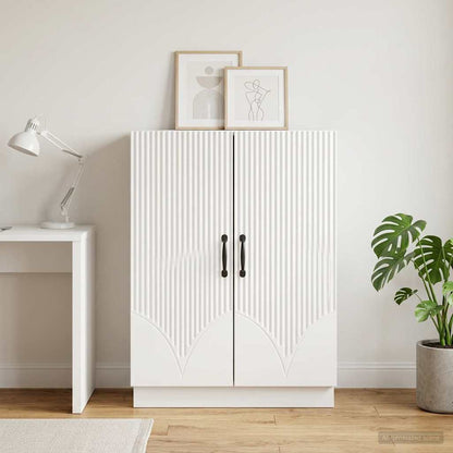 Sideboard White 66 x 34.5 x 87 cm Engineered Wood