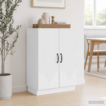 Sideboard White 66 x 34.5 x 87 cm Engineered Wood