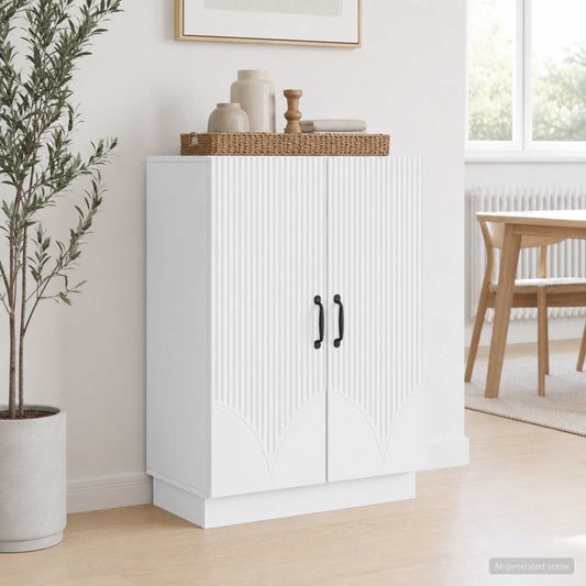 Sideboard White 66 x 34.5 x 87 cm Engineered Wood