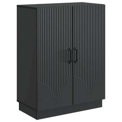 Sideboard Black 66 x 34.5 x 87 cm Engineered Wood