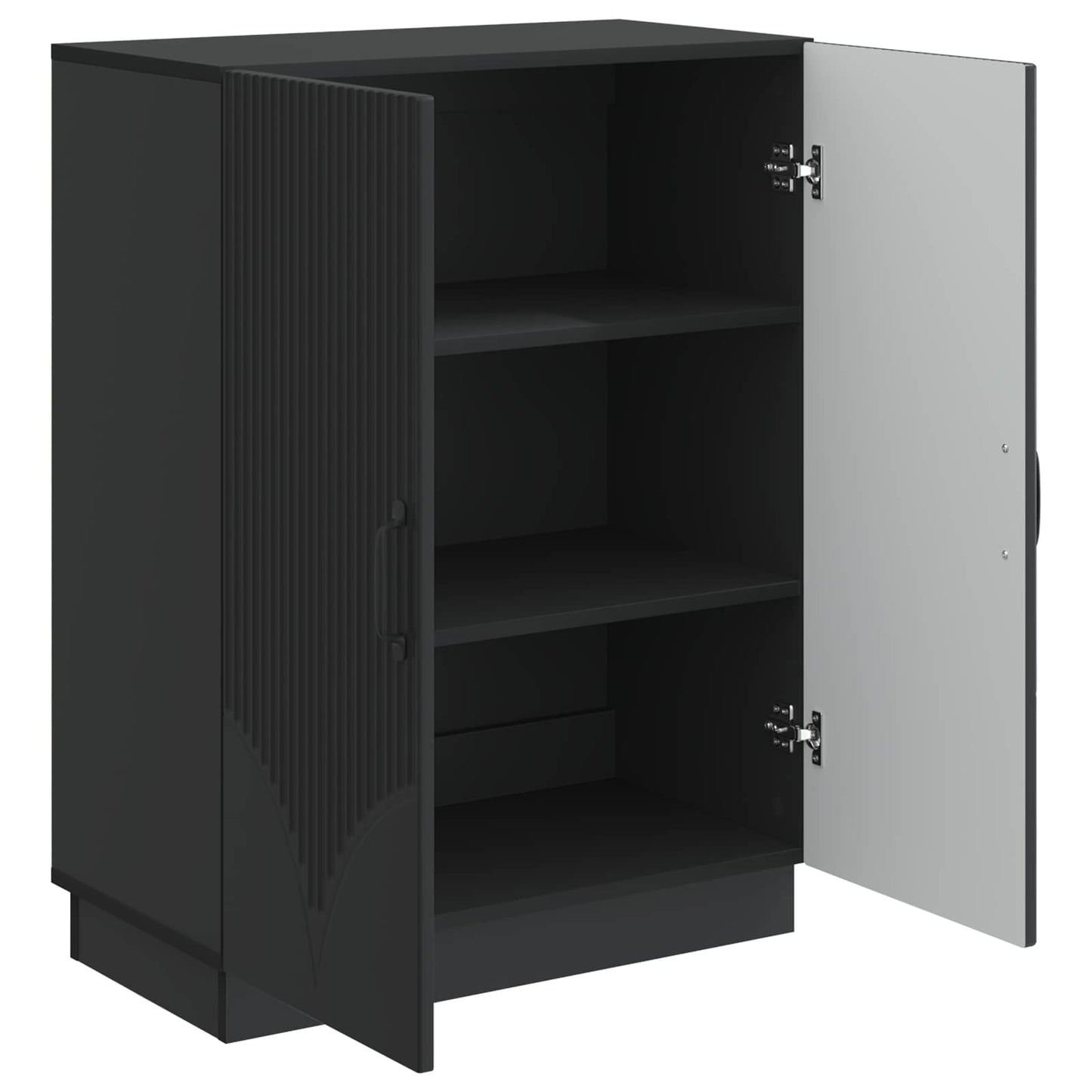 Sideboard Black 66 x 34.5 x 87 cm Engineered Wood