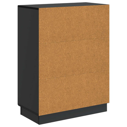 Sideboard Black 66 x 34.5 x 87 cm Engineered Wood