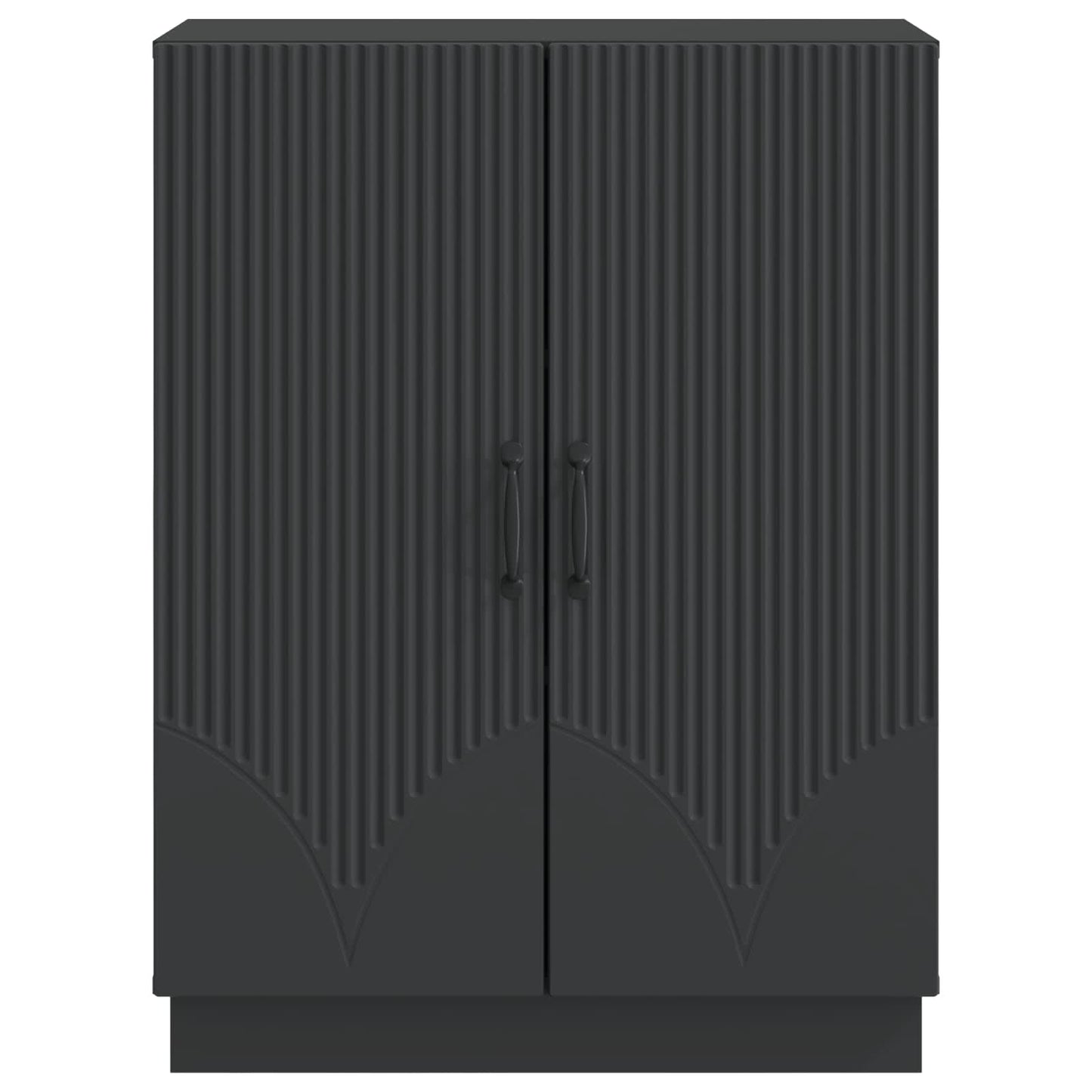 Sideboard Black 66 x 34.5 x 87 cm Engineered Wood