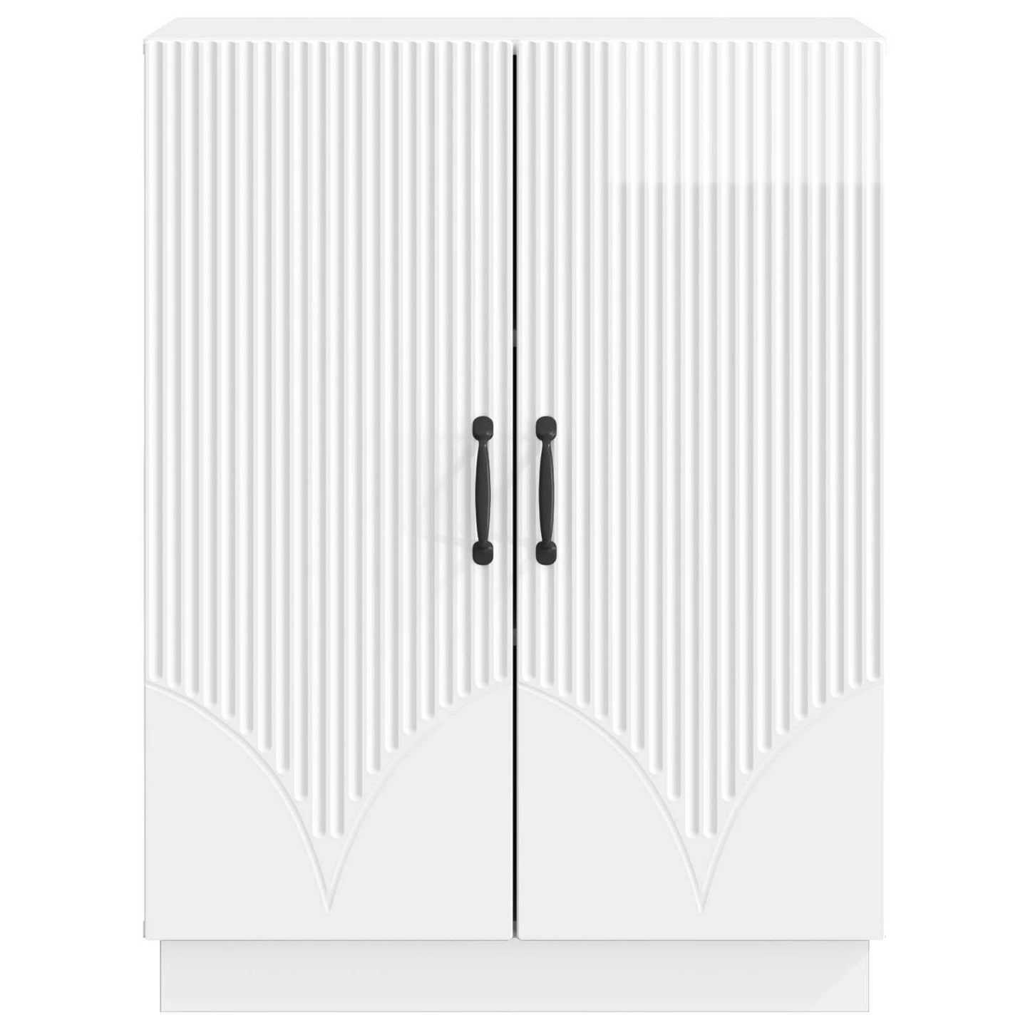 Sideboard High Gloss White 66 x 34.5 x 87 cm Engineered Wood