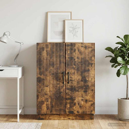 Sideboard Smoked Oak 66 x 34.5 x 87 cm Engineered Wood