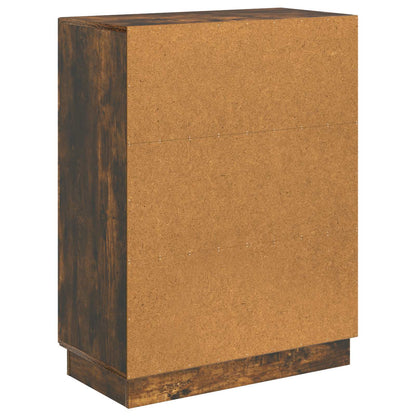 Sideboard Smoked Oak 66 x 34.5 x 87 cm Engineered Wood