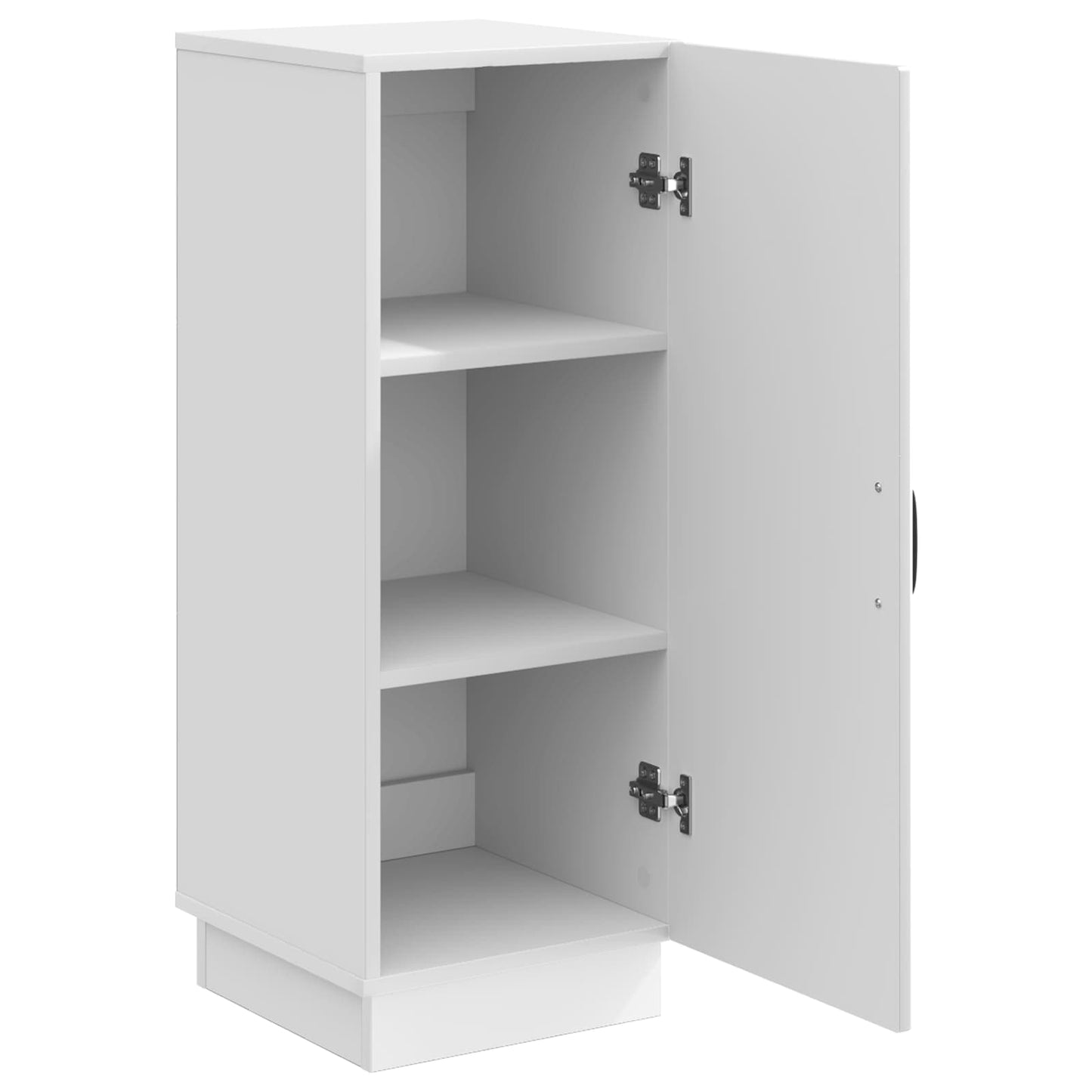 Sideboard High Gloss White 33 x 34.5 x 87 cm Engineered Wood