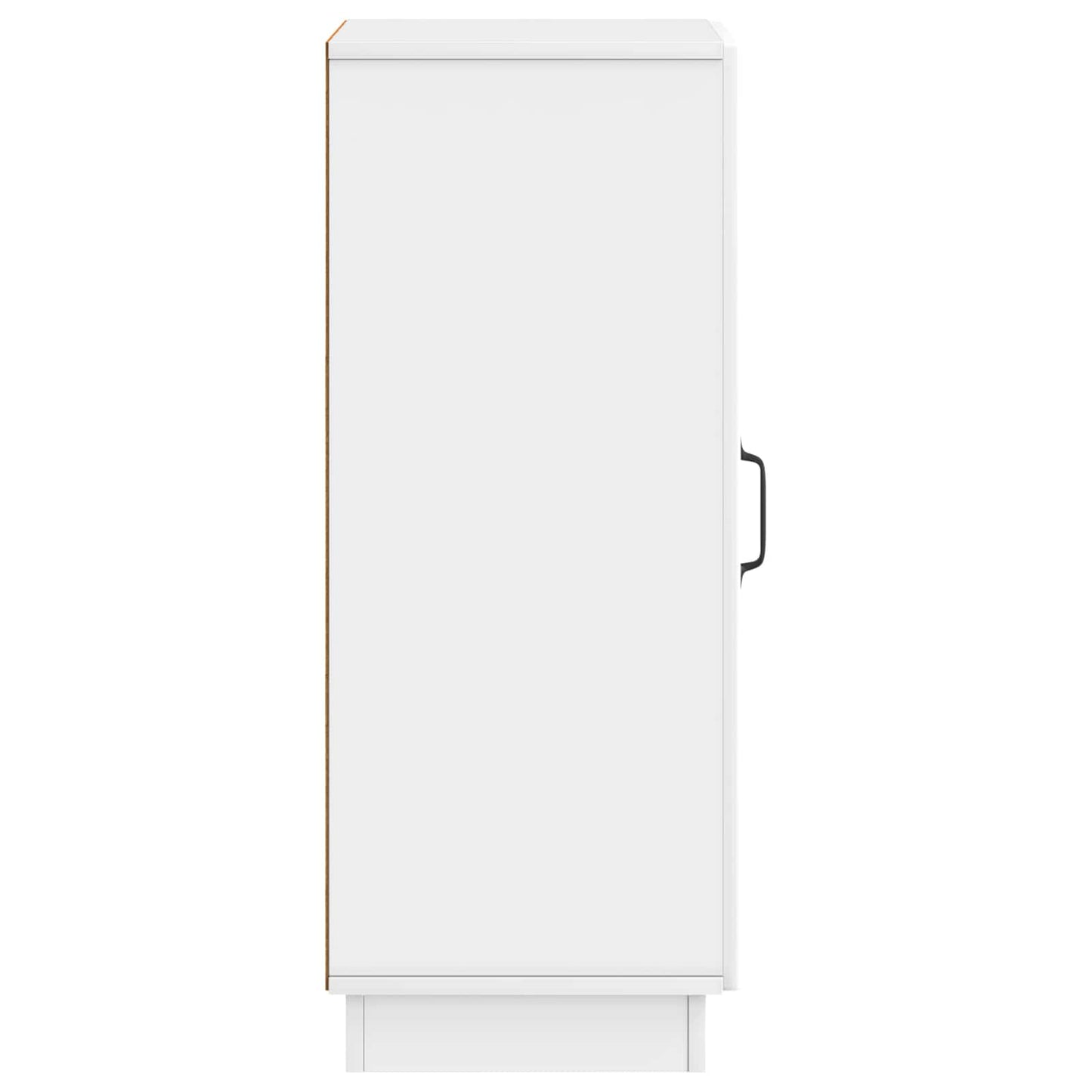 Sideboard High Gloss White 33 x 34.5 x 87 cm Engineered Wood