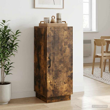 Sideboard Smoked Oak 33 x 34.5 x 87 cm Engineered Wood