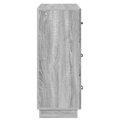 Drawer Cabinet Grey Sonoma 66 x 34.5 x 87 cm Engineered Wood