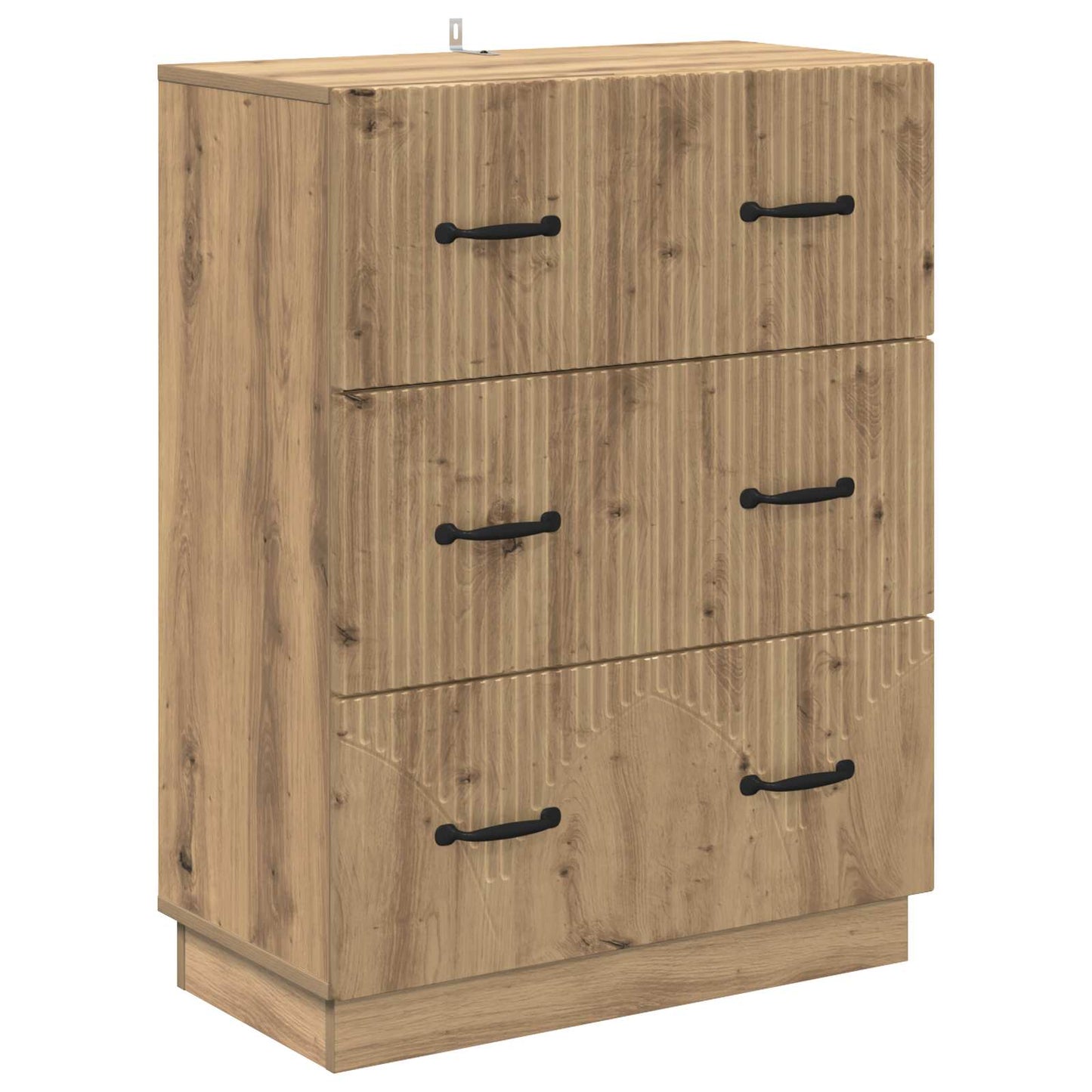 Drawer Cabinet 66 x 34.5 x 87 cm Engineered Wood Artisan Oak