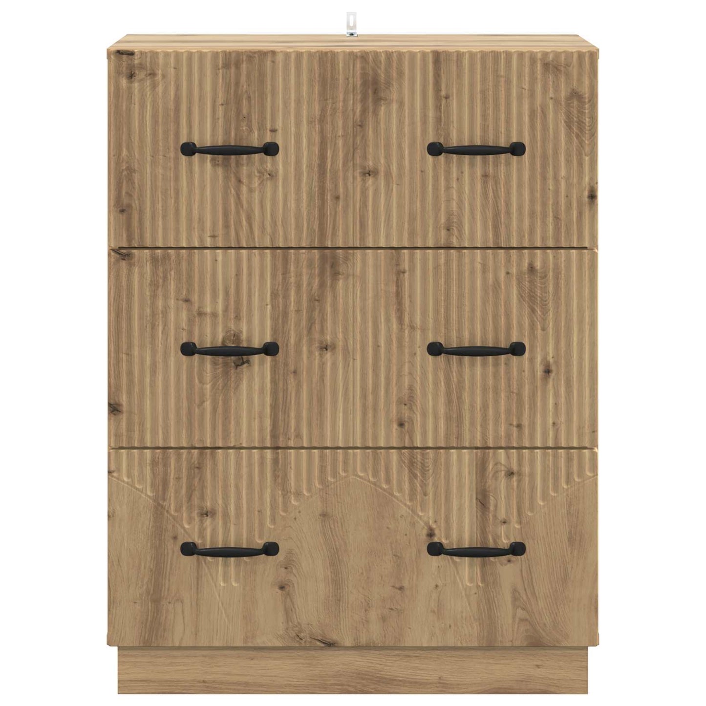 Drawer Cabinet 66 x 34.5 x 87 cm Engineered Wood Artisan Oak