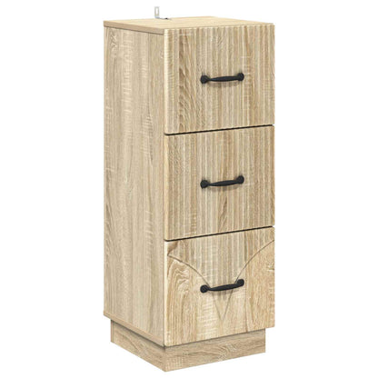 Drawer Cabinet 33 x 34.5 x 87 cm Engineered Wood Sonoma Oak