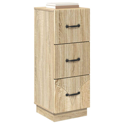 Drawer Cabinet 33 x 34.5 x 87 cm Engineered Wood Sonoma Oak