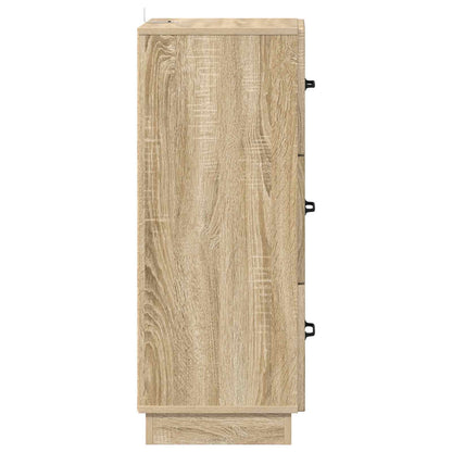 Drawer Cabinet 33 x 34.5 x 87 cm Engineered Wood Sonoma Oak