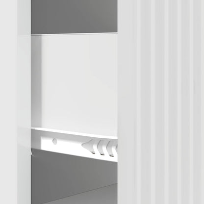 Drawer Cabinet High Gloss White 33 x 34.5 x 87 cm