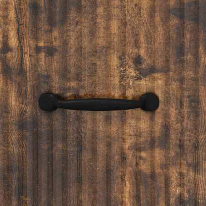 Drawer Cabinet Smoked Oak 33 x 34.5 x 87 cm Engineered Wood