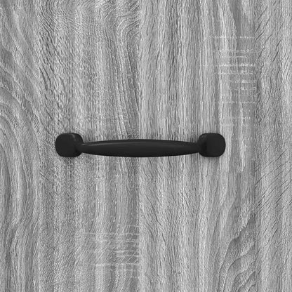 Drawer Cabinet Grey Sonoma 33 x 34.5 x 87 cm Engineered Wood