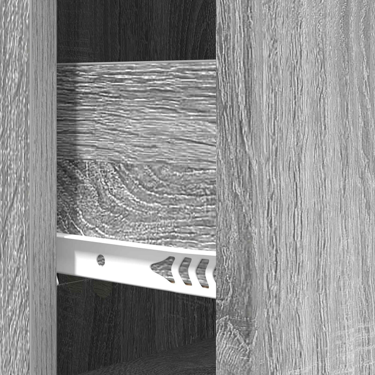 Drawer Cabinet Grey Sonoma 33 x 34.5 x 87 cm Engineered Wood