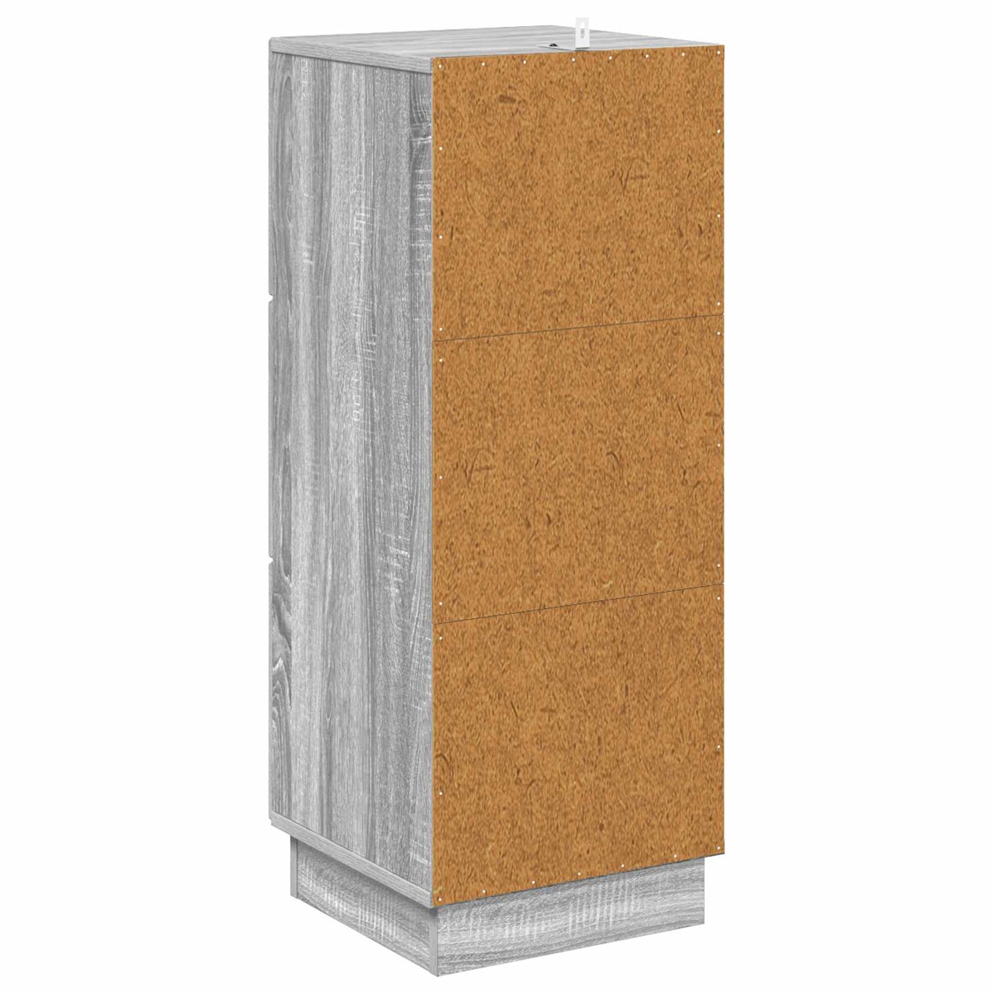 Drawer Cabinet Grey Sonoma 33 x 34.5 x 87 cm Engineered Wood
