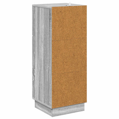 Drawer Cabinet Grey Sonoma 33 x 34.5 x 87 cm Engineered Wood