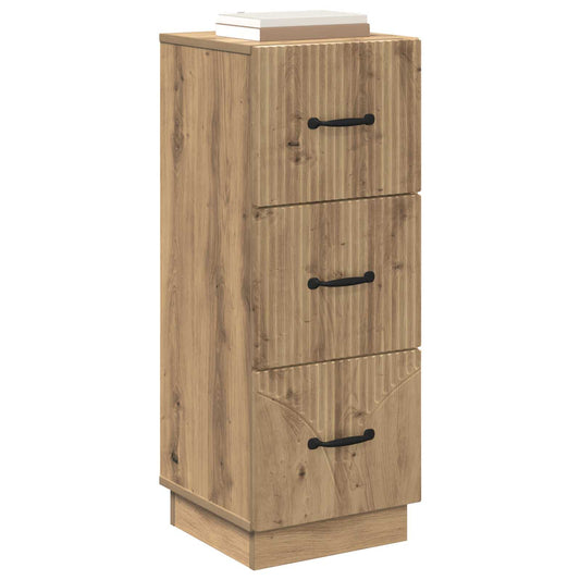 Drawer Cabinet Artisan Oak 33 x 34.5 x 87 cm Engineered Wood