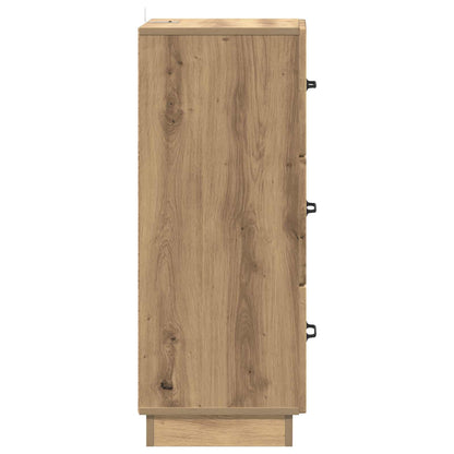 Drawer Cabinet 33 x 34.5 x 87 cm Engineered Wood Artisan Oak