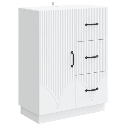 Sideboard with Drawer White 66 x 34.5 x 87 cm Engineered Wood